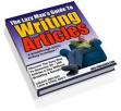The Lazy Man Guide To Writing Articles