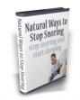 Natural Ways To Stop Snoring