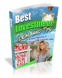 Best Investment Tips And Ideas